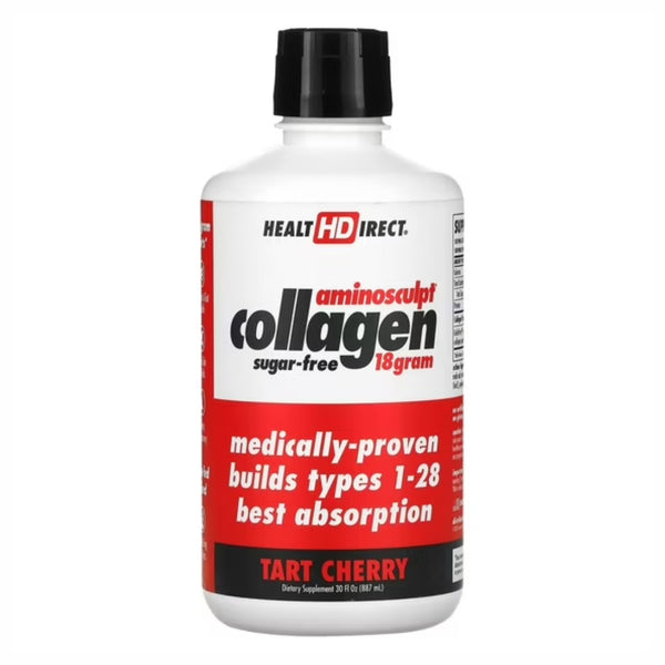 Health Direct, Colágeno Sin Azúcar, Sabor Cereza Ácida – 30 Fl. Oz