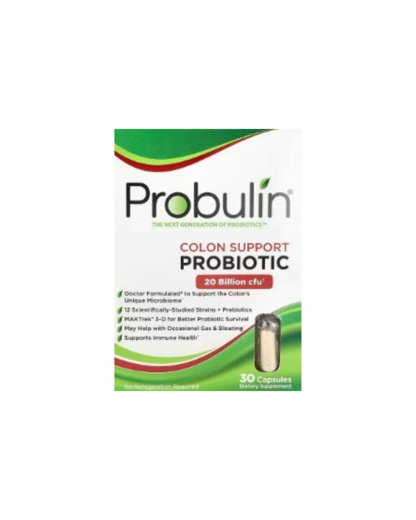 Compra 1 Probulin Colon Support Probiotic 30 cápsulas y el 2 a mitad de precio.