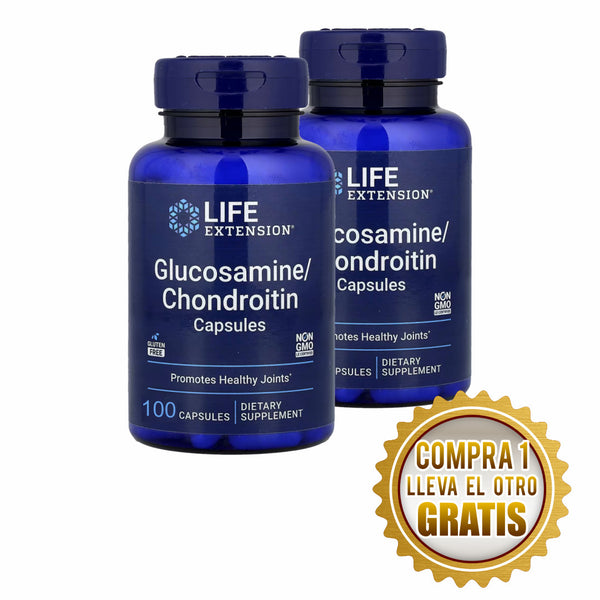 Life Extension, Glucosamine Chondroitin, 100 cps y Obten Otro Gratis!