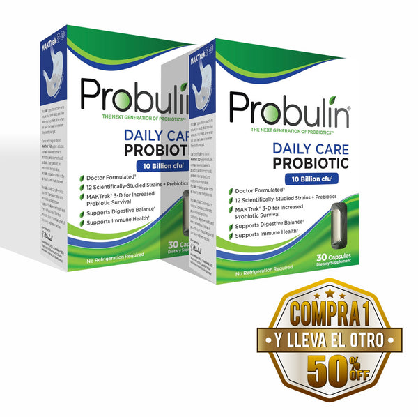 Probulin, Daily Care Probiotic 30 cps - Compra 1 lleva el otro al 50%
