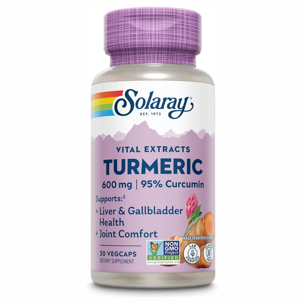 Solaray, Turmeric, 600mg, 30 cps