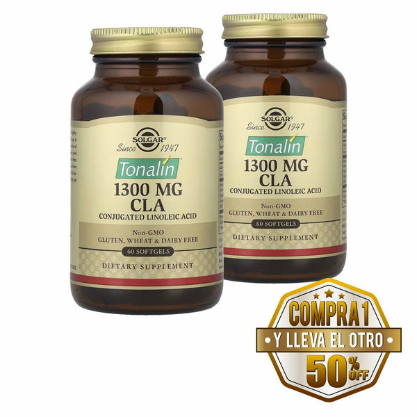 Solgar, Tonalin CLA, 1,300 mg, 60 cps - Compra 1 lleva el otro al 50%