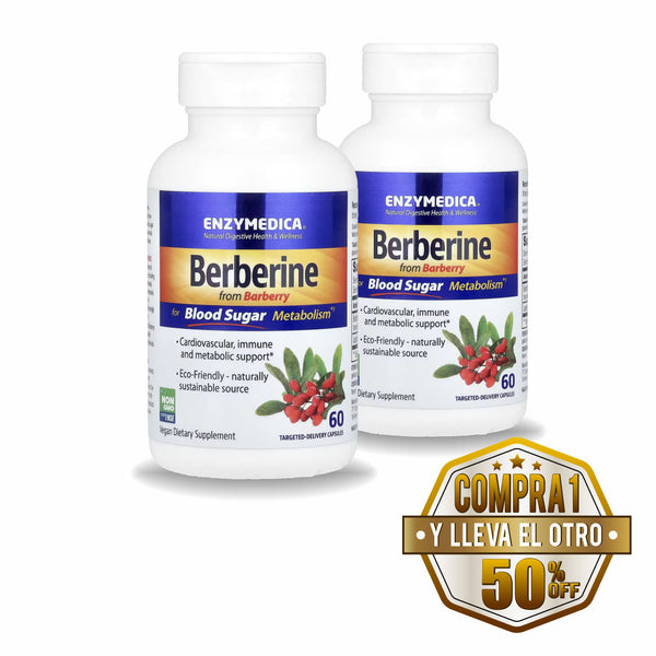 Enzymedica Berberine 60 cps - Compra 1 lleva el otro al 50%