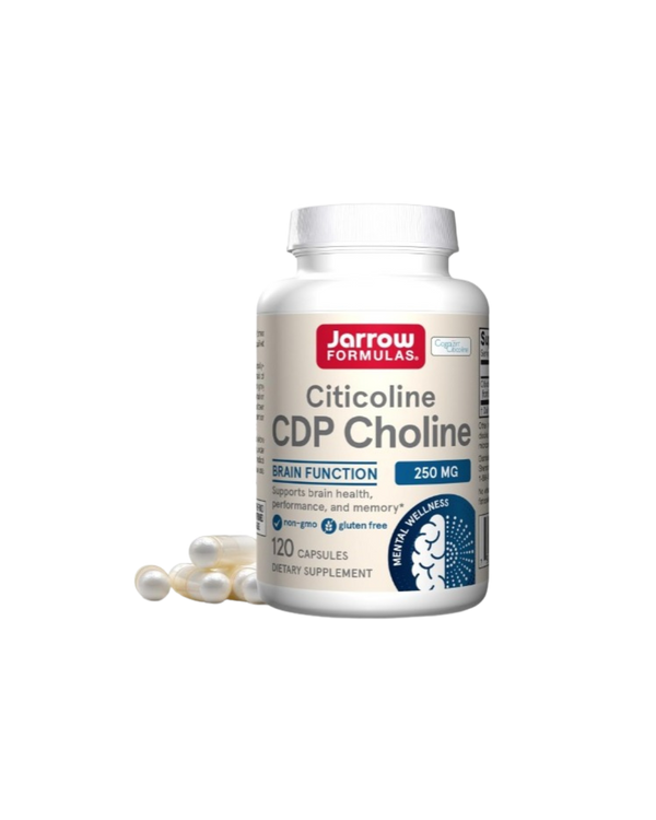 Compra 1 Jarrow Formulas Citicoline CDP Choline 250 mg 120 Capsulas y lleva gratis 1 Mag Mind 60