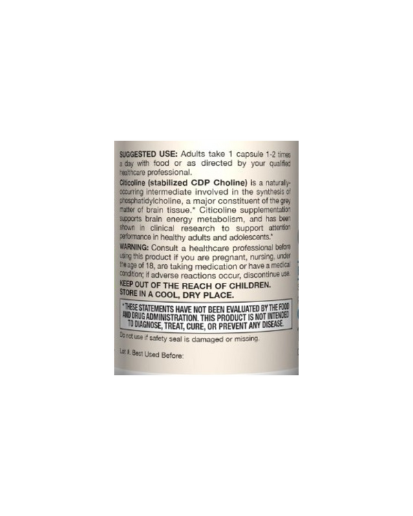Compra 1 Jarrow Formulas Citicoline CDP Choline 250 mg 120 Capsulas y lleva gratis 1 Mag Mind 60