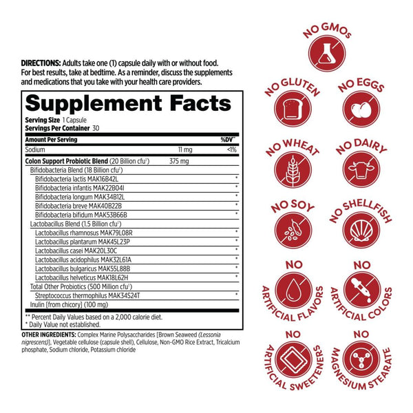 Probulin, Colon Support, Probiotic, 30 cps - Compra 1 lleva el otro al 50%