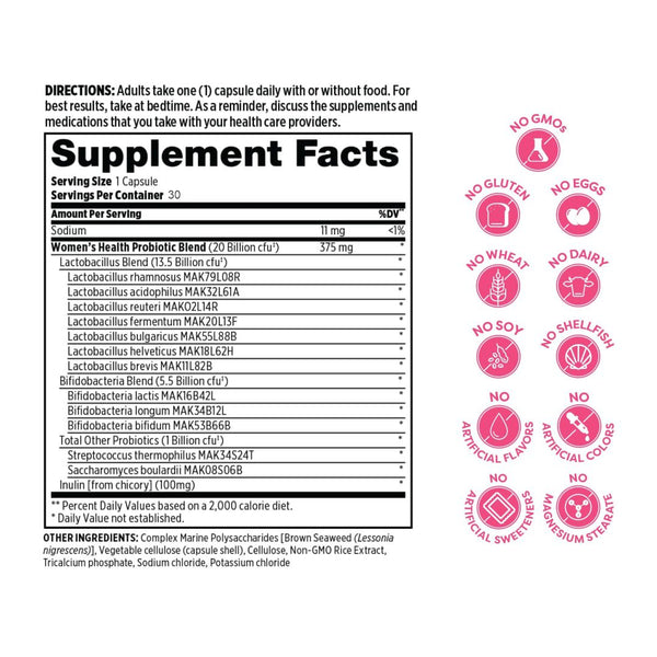 Probulin, Women’s Health, Probiotic, 30 cps - Compra 1 lleva el otro al 50%