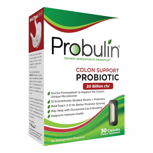 Probulin, Colon Support, Probiotic, 30 cps - Compra 1 lleva el otro al 50%