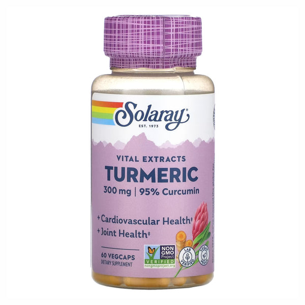 Solaray, Turmeric, 600mg, 60 cps