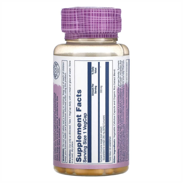 Solaray, Turmeric, 600mg, 60 cps
