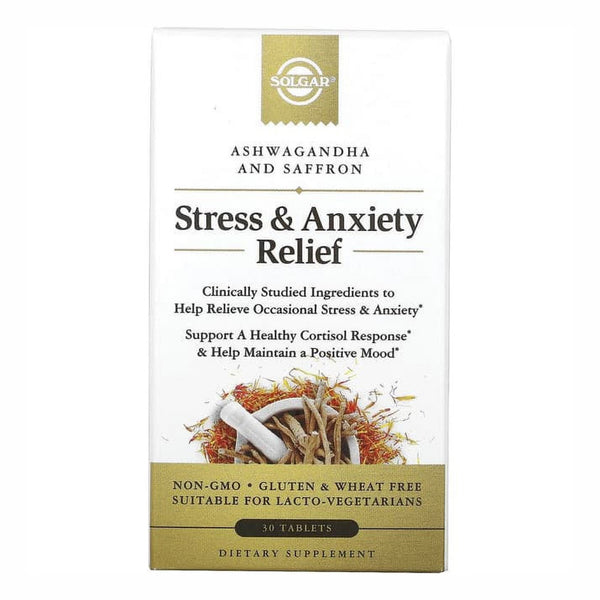 Solgar, Anti Estrés y Ansiedad, 30 tbs