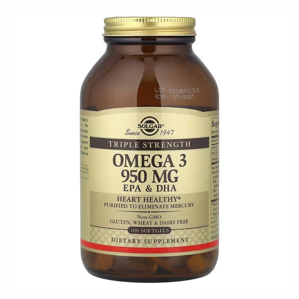 Solgar Omega 3 950mg 100 cps - Compra 1 lleva el otro al 50%