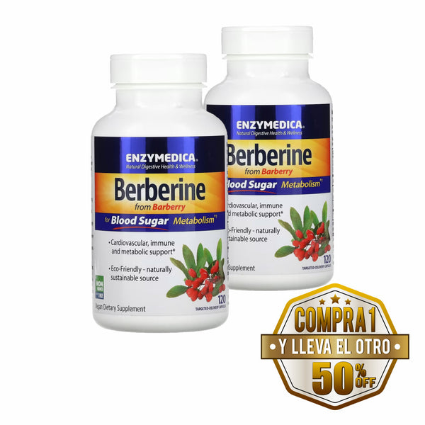Enzymedica Berberine 120 cps - Compra 1 lleva el otro al 50%