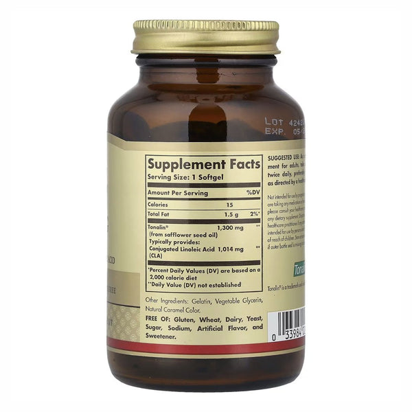 Solgar, Tonalin CLA, 1,300 mg, 60 cps - Compra 1 lleva el otro al 50%